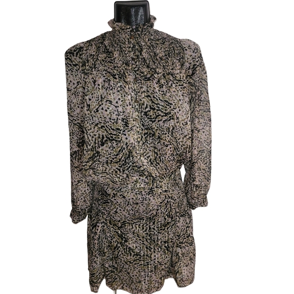 Garcia Chic Leopard Print Top and Skirt Set XS - Picture 1 of 8